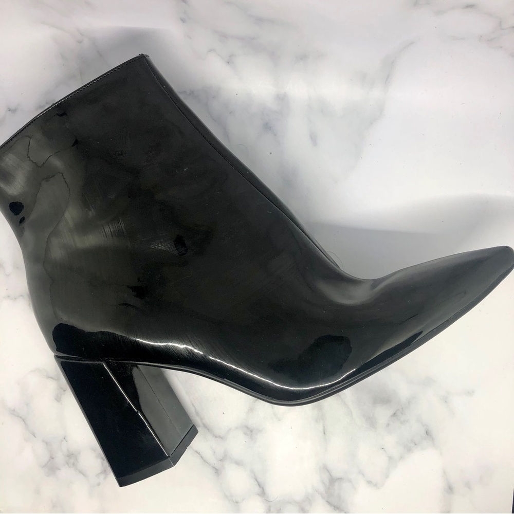 Black Patent Leather Boots size 12
